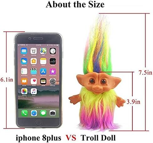 Yintlilocn-11pack Vintage Troll Dolls,Lucky Dolls Chromatic Adorable for Collections, School Project,Arts and Crafts,Party Favors in Saudi Arabia