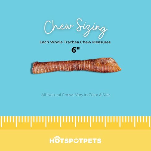 hotspot pets Premium 12'' Beef Trachea for Dogs Large - All Natural Long Lasting Dog Chews Rich in Glucosamine & Chondroitin 100% Beef Chews Single Ingredient Grass Fed Dog Treats in Kuwait