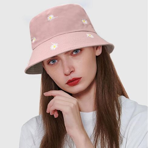 Taidor Print Cotton Bucket Hat Beach Hat Summer Travel Sun Hats Fisherman Cap in Saudi Arabia