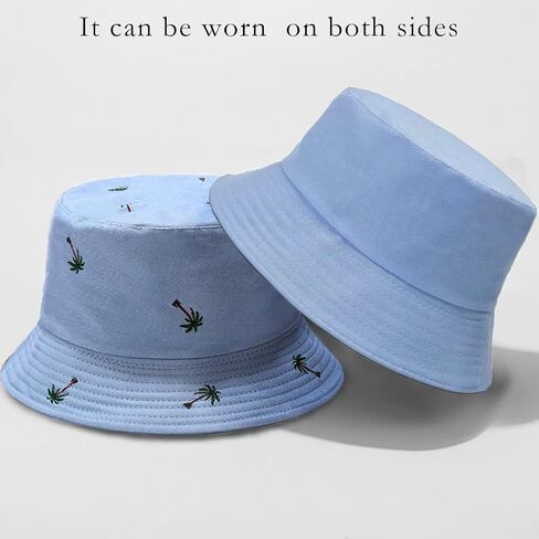 Taidor Print Cotton Bucket Hat Beach Hat Summer Travel Sun Hats Fisherman Cap in Saudi Arabia