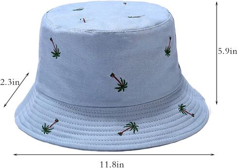 Taidor Print Cotton Bucket Hat Beach Hat Summer Travel Sun Hats Fisherman Cap in Saudi Arabia