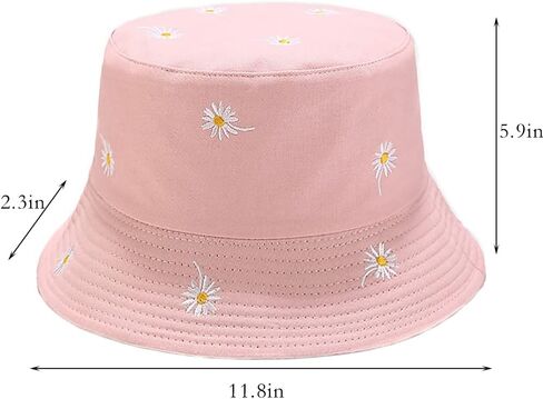 Taidor Print Cotton Bucket Hat Beach Hat Summer Travel Sun Hats Fisherman Cap in Saudi Arabia