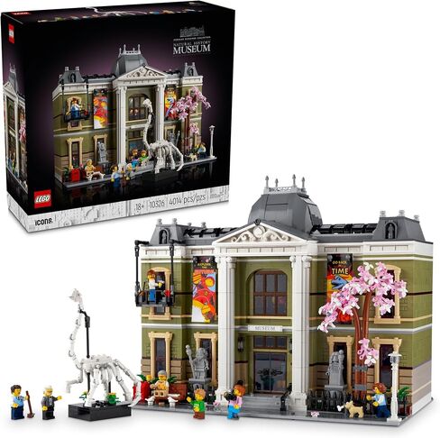 LEGO Icons Natural History Museum Building Kit for Adults, Build and Display Gift Idea for Lovers of Museums, Dinosaurs, Science and Geology, Addition to The Modular Buildings Collection, 10326 in Saudi Arabia