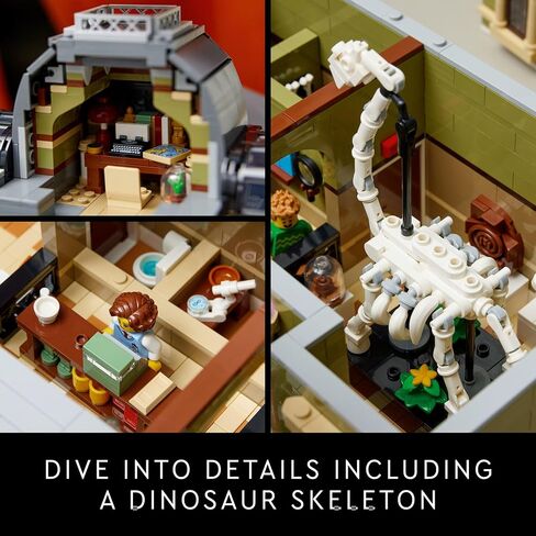 LEGO Icons Natural History Museum Building Kit for Adults, Build and Display Gift Idea for Lovers of Museums, Dinosaurs, Science and Geology, Addition to The Modular Buildings Collection, 10326 in Saudi Arabia