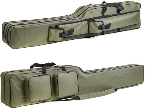 Toasis Fishing Rod Carrier Bag Fishing Pole Carrying Case for Travel 4.26 Ft Length 1.3M (Olive) in Saudi Arabia
