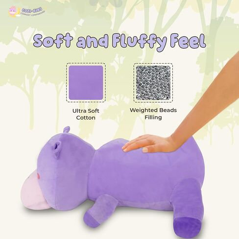 Cozi-Kins Weighted Stuffed Animals for Adults and Kids - 3 Lbs of Calming Comfort, Washable Liner, Weighted Dino Stuffed Animal, Weighted Plushies Ideal Gift, 24 Inches… in Kuwait