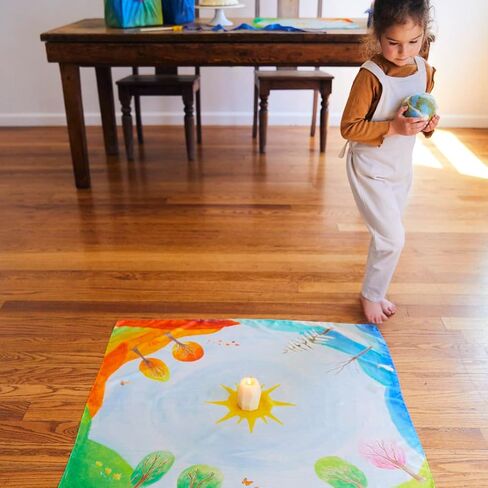 Sarah's Silks Around The Year Mini-Playsilk | Montessori and Waldorf Birthday Toy in Kuwait