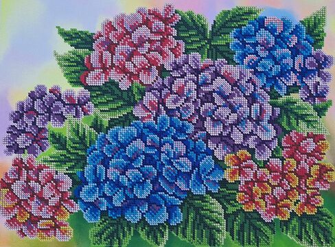 طقم تطريز مطرز، كوبية، غرز متقاطعة مطرزة، تطريز الأزهار، زهور البنفسج in Kuwait