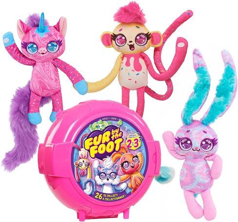 لعبة Fur by the Foot Bubble Gum Besties Series 1 حيوانات محشوة من القطيفة، ألعاب أطفال للأعمار من 3 سنوات فما فوق من Just Play in Saudi Arabia