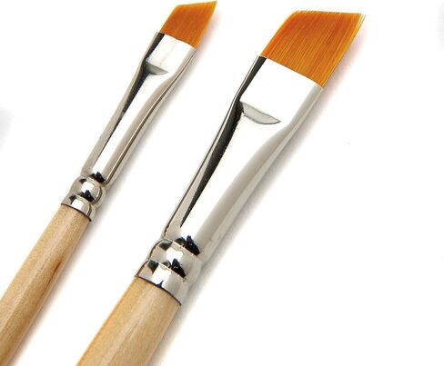 مجموعة فرش طلاء فنية من AIT - 14 فرشاة طلاء - دائرية، ومسطحة، وتظليل الزوايا، وFilberts - مصنوعة يدويًا في الولايات المتحدة الأمريكية لأداء موثوق به باستخدام الزيت والأكريليك والألوان المائية in Kuwait