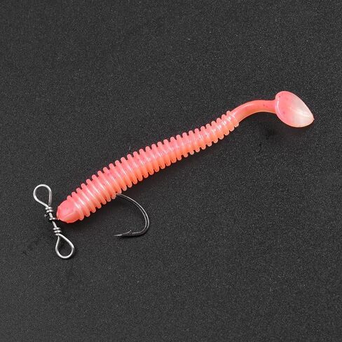 Drop Shot Fishing Hooks -100pcs Fishooks in-line Drop Shot Rig High Carbon Steel Worm Hooks for Carp Bass Perch Catfish in Saudi Arabia