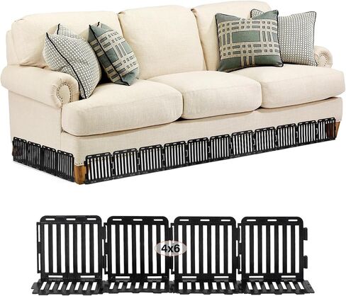 Under Bed Blocker for Pets - 24 Pack Under Couch Blocker with Tie Straps Toy Blocker for Under Couch to Stop Toys, Dogs and Cats Going Under Bed or Sofa Couch in Saudi Arabia