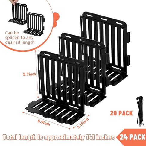 Under Bed Blocker for Pets - 24 Pack Under Couch Blocker with Tie Straps Toy Blocker for Under Couch to Stop Toys, Dogs and Cats Going Under Bed or Sofa Couch in Saudi Arabia