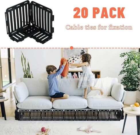 Under Bed Blocker for Pets - 24 Pack Under Couch Blocker with Tie Straps Toy Blocker for Under Couch to Stop Toys, Dogs and Cats Going Under Bed or Sofa Couch in Saudi Arabia