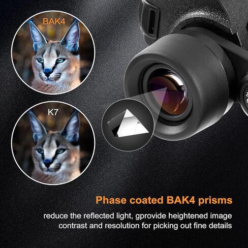 مناظير DamenVerra16x50 للبالغين عالية الطاقة - FMC مع مناشير BAK 4 - مناظير كبيرة مقاومة للماء ED مع رؤية واضحة منخفضة الإضاءة لمشاهدة الطيور والصيد والسفر ومشاهدة النجوم in Kuwait