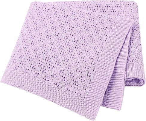 بطانية Leyeet للأطفال، بطانية قطنية للأطفال الرضع، بطانية خلوية محبوكة للأطفال حديثي الولادة من الأولاد والبنات in Kuwait