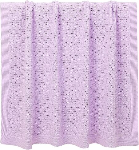 بطانية Leyeet للأطفال، بطانية قطنية للأطفال الرضع، بطانية خلوية محبوكة للأطفال حديثي الولادة من الأولاد والبنات in Kuwait