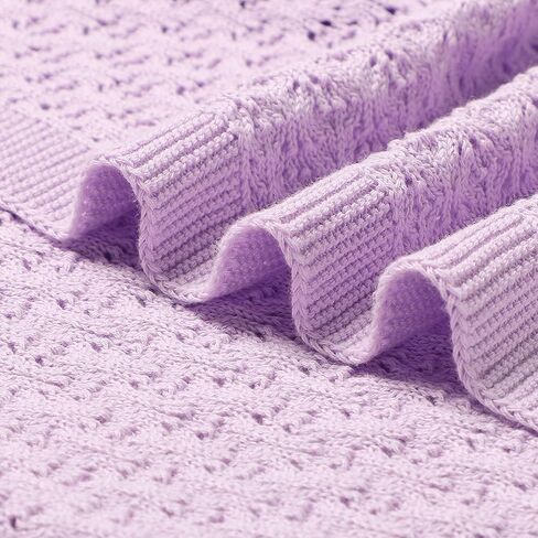 بطانية Leyeet للأطفال، بطانية قطنية للأطفال الرضع، بطانية خلوية محبوكة للأطفال حديثي الولادة من الأولاد والبنات in Kuwait