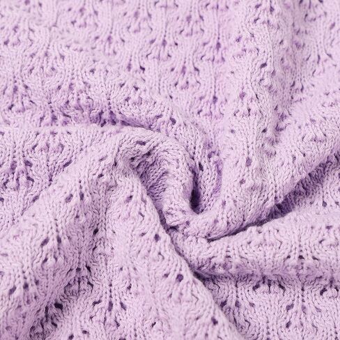 بطانية Leyeet للأطفال، بطانية قطنية للأطفال الرضع، بطانية خلوية محبوكة للأطفال حديثي الولادة من الأولاد والبنات in Kuwait