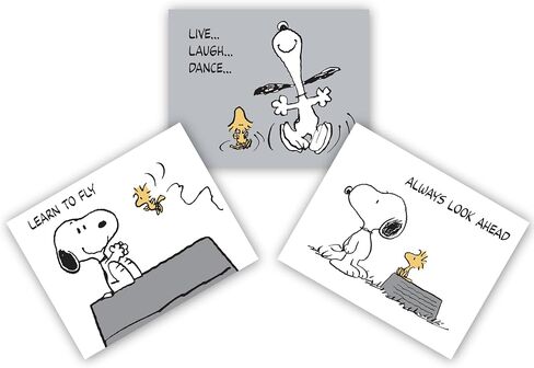 Lambs & Ivy Classic Snoopy 11 by 14 Inch Unframed Nursery/Child Wall Art - 3pc in Saudi Arabia