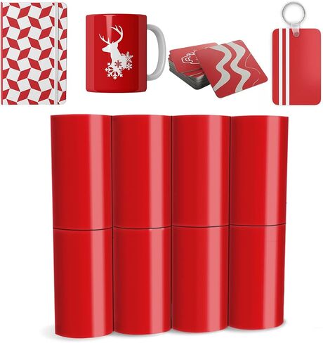 Lucky Goddness Solid Color Transfer Sheets, 16 Pcs 4.5"x 12" Plain Color Pre-Printed Transfer Paper for DIY Heat Press Mug, T- Shirts, Coasters in Saudi Arabia