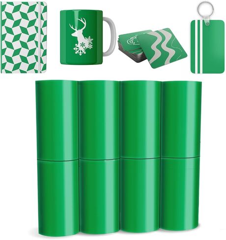 Lucky Goddness Solid Color Transfer Sheets, 16 Pcs 4.5"x 12" Plain Color Pre-Printed Transfer Paper for DIY Heat Press Mug, T- Shirts, Coasters in Saudi Arabia