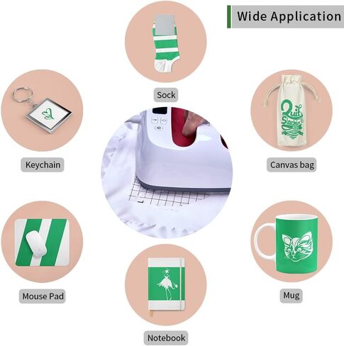 Lucky Goddness Solid Color Transfer Sheets, 16 Pcs 4.5"x 12" Plain Color Pre-Printed Transfer Paper for DIY Heat Press Mug, T- Shirts, Coasters in Saudi Arabia