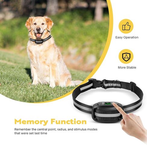 سياج الكلب اللاسلكي VIVOHOME GPS، طوق الكلب الكهربائي مع نغمة، اهتزاز، ووضع الصدمة نصف قطر الإشارة يصل إلى 1094 ياردة، نظام احتواء الحيوانات الأليفة مقاوم للماء وقابل لإعادة الشحن للكلاب المتوسطة والكبيرة in Saudi Arabia