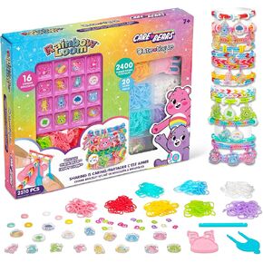 Rainbow Loom: Care Bears Cutetique: Sharing is Caring -16 Charms, DIY Rubber Band Bracelet Kit, Exclusive Cheer Bear Loom, Jewelry Making, Kids Age 7+