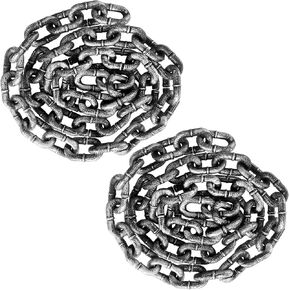 2 Pack Halloween Chains,Plastic Chains Props Decoration,6 Feet Halloween Costume Chain Prison Chain,Halloween Party Favor Sets for Costume Party