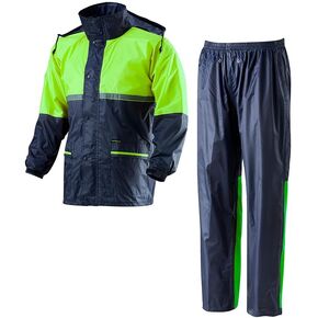 TK-RAINWEAR R10-1 premium rainwear (waterproof/durable/windbreak) Reflective belt, Men Women Adults motorcycle rainwear
