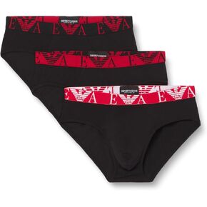 Emporio Armani Men's Bold Monogram 3-Pack Brief