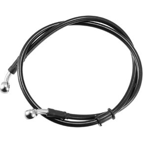 35.43" Length 10mm ID Motorcycle Hydraulic Brake Line Oil Hose Pipe Stainless Steel Braided Cable for ATV Motocross Sport Bikes Black Automotive Parts