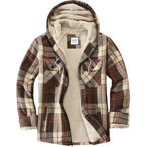 Women's Full Zip Fleece Flannel Jacket Plaid Sherpa Lined Jacket for Women