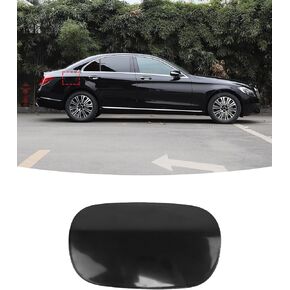 Fuel Tank Cover for Mercedes-Benz W205 C300 C400 C43 C450 C63 C200 C250, Fuel Tank Filler Door Cover for Mercedes-Benz C Class C350e C63 AMG 2014-2021 (Black)