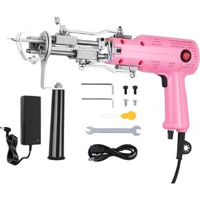 Tufting Gun 2 in 1, Loop Pile Cut Pile Rug Gun Machine Starter Kit, New Upgrade Electric Carpet Tufting Kit for Rug Making