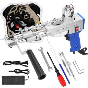 مسدس خصلة البساط 2 في 1 من BELMAKS - آلة قطع الوبر والحلقة، آلة نسج السجاد المحمولة عالية السرعة، أداة تطريز يدوية، مسدس خصلة يدوي الصنع، مسدس خصلة الوبر المقطوع يدويًا in Kuwait