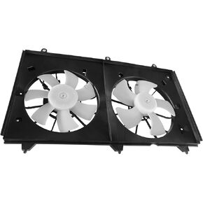 PartsFlow Engine Radiator Cooling Fan Assembly For 2003-2007 Honda Accord 19015RAAA02
