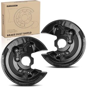 A-Premium Rear Driver and Passenger Side Brake Dust Shield Compatible with Select Volkswagen Models - Golf, GTI, 2010 2011 2012 2013, Only Fits Hatchback - Replace# 1Q0615612D, 2-PC Set