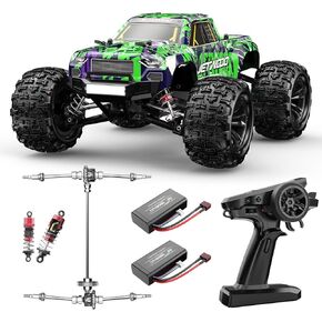 Jetwood 1/16 Fast Remote Control Car for Adults, Electric 4WD RTR RC Cars, High Speed RC Truck Gifts for Boys, Max 38 kph Offroad RC, JC16W with 2 Batteries
