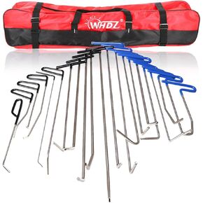 Paintless dent repair Rods Kit Car Dent Remover Kit WHDZ 85pcsPain Tool Dent Lifter Paintless Dent Hail Removal Repair Tools Glue Pai Tool Kit PainPro Tabs Tap Down Line Board Auto Dent Kit Dent Pulle
