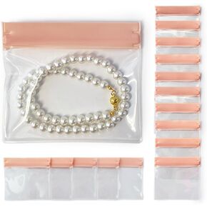 15PCS Clear Jewelry Pouch Anti Tarnish Jewelry Bags Travel Jewelry Pouch EVA Women's Jewelry Zipper Bag in Saudi Arabia