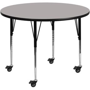 Flash Furniture 48 RND Grey Activity Table, 31" x 48" Round, Gray