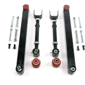 64-66 Chevy GM A Body Rear Upper&Lower Control Arms Kit, Black