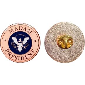 Kamala Harris for President Pin for Women Men Harris Walz 2024 Enamel Pins Campaign Buttons Kamala Harris Madam President Pin——Show Your Support For Democratic Party 2024 President Vote Campaign Pins