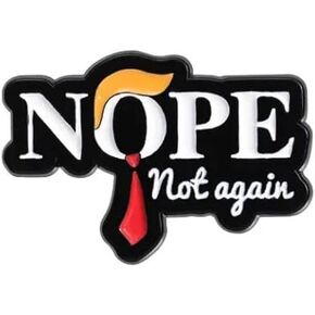 Kamala 2024 "Nope Not Again" Anderson Cooper Enamel Pin