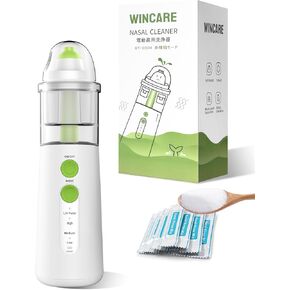 Minidiva Nasal Care for Sinus Relief Nose Cleaner, Sinus Rinse Kit with10 Salt Packs, Portable Nasal Irrigation System for Children and Adults, Powered Sinus Cleaner Machine Alternatives to Neti Pot