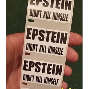 100PCS "Epstein Didn't Kill Himself" Stickers Didnt Sticker Decal Meme Gag Labels