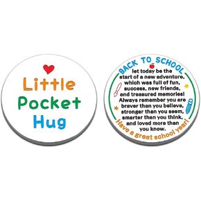 First Day of School Kindergarten Preschool Gifts for Kids Back to School Gifts for Boys Girls Students,Cute Pocket Hug Token for High School College Back to College Essentials Off to College Gifts