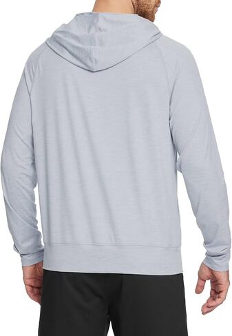 Mens Long Sleeve Quarter Zip Pullover Hoodie Lightweight Regular Fit Hooded Sweatshirt with Kangaroo Pocket in Saudi Arabia